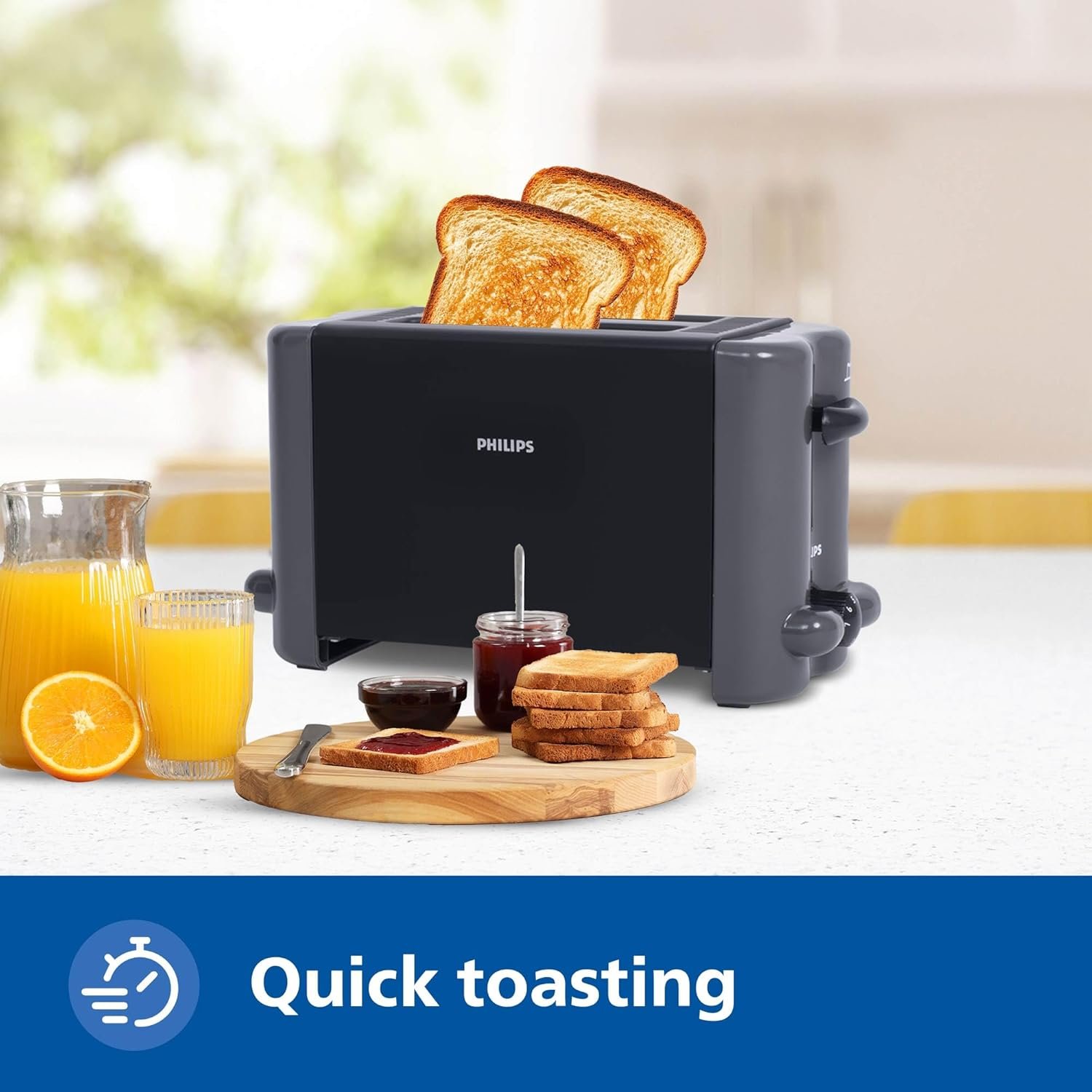 Philips HD2512/00 toaster another view.