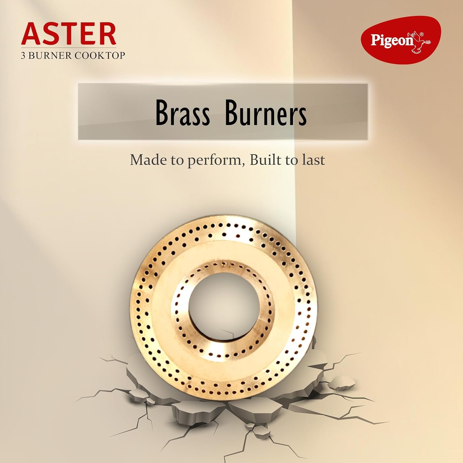 Detail of the powder-coated body of the Pigeon Aster.