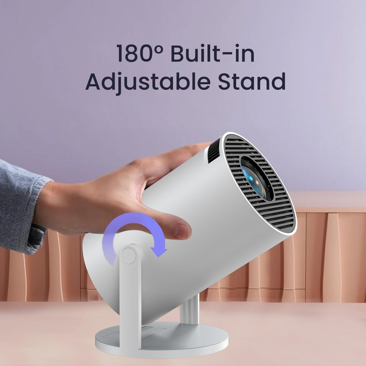 Portable size of the Portronics Beem 440 Smart LED Projector. Portronics Beem 440 Smart LED Projector - Portable size