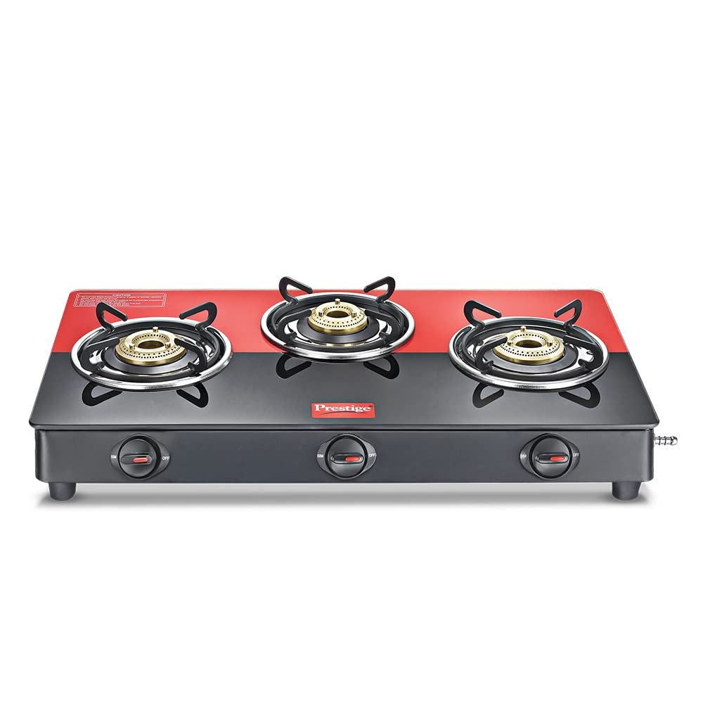 Prestige Atlas Duo 3-Burner Gas Stove with its unique design.