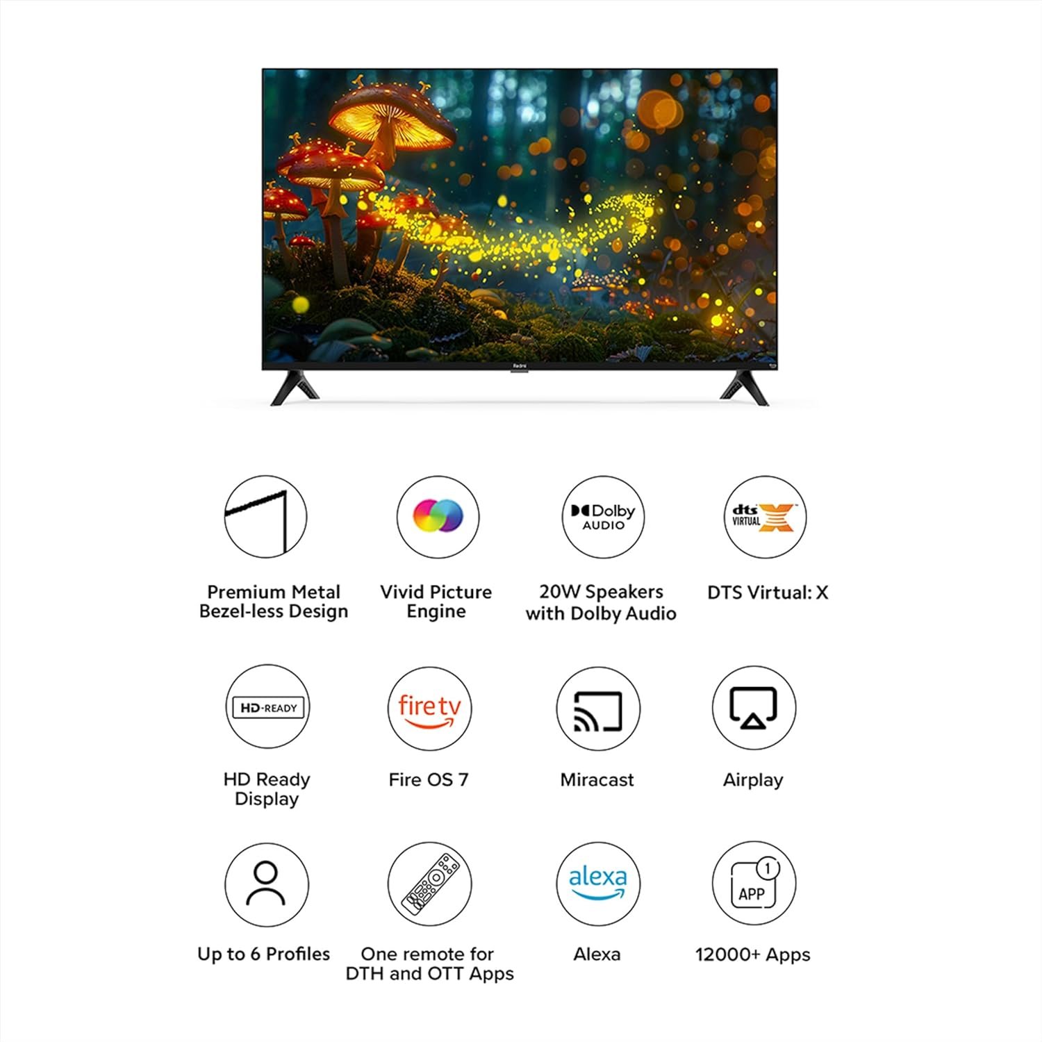 The simple and intuitive Fire TV user interface.