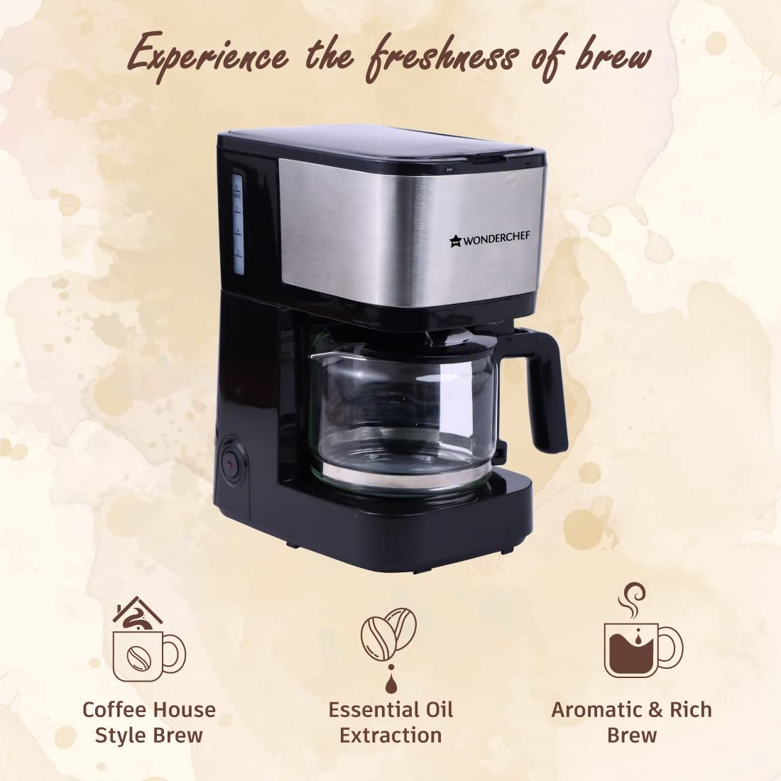 Wonderchef Regalia Pronto Coffee Maker product image. Wonderchef Regalia Pronto Coffee Maker