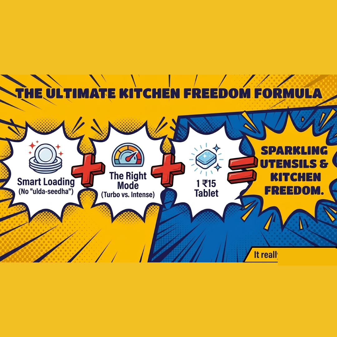 Best dishwasher for Indian kitchen,Dishwasher vs Maid cost India,how to use dishwasher for Indian utensils,dishwasher safe bartan,oil and grease cleaning dishwasher HoumeIndia