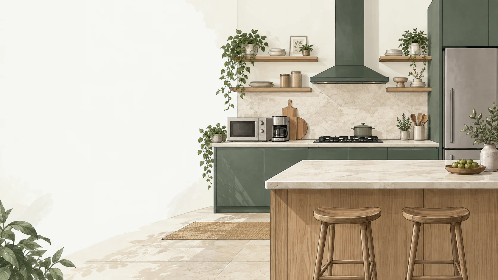 Illustrative home appliance planning concept