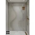 Light grey and blue accents — bathroom design, view 4