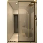 Warm neutrals with dark accents — bathroom design, view 2