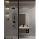 Deep grey palette — bathroom design, view 2