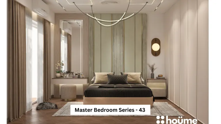 Sage green headboard wall — bedroom design, view 1