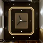 Dark wood-look ceiling and light walls — bedroom design, view 5