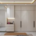 Warm wood tones and a picture wall — bedroom design, view 4