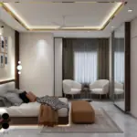 Cream palette and a picture wall — bedroom design, view 3