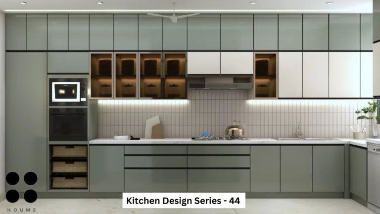 Parallel kitchen design visual, Noida, Houme series 44