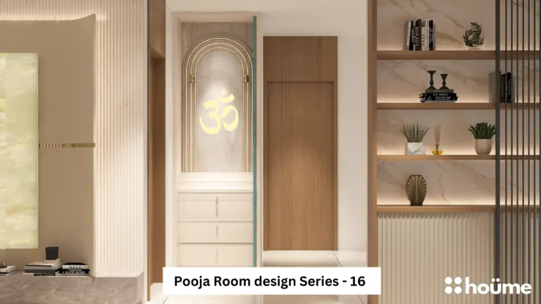 Pooja room design from the Houme India collection