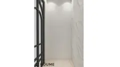 Green stone-look backdrop with contrasting veining — view 2