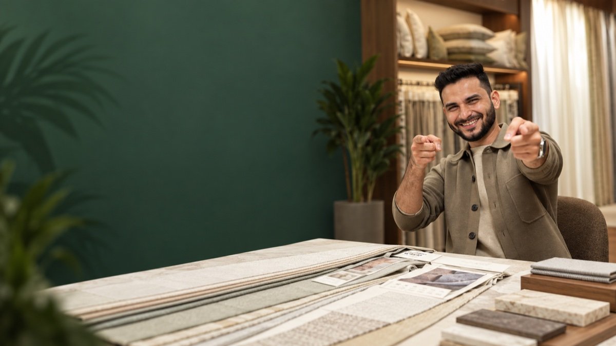 Furniture Material Selection course promotional artwork with Sourabh Jain